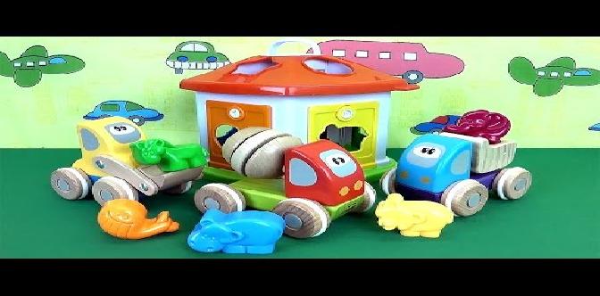 Смотреть Детские развивающие машинки Чико и Зоодомик. Мультики про грузовички бесплатно