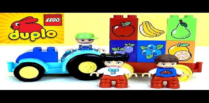 Смотреть Конструктор Lego Duplo - учми фрукты, цвета и цифры. Развивающие мультфильмы бесплатно