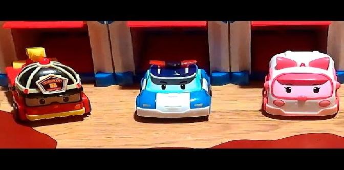 Смотреть Мультфильмы про машинки - игрушечные машинки Робокар Поли - автомойка бесплатно