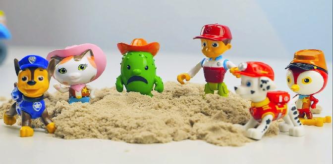 Смотреть Щенячий Патруль (PAW PATROL) и Шериф Келли: Играем с Кинетическим песком ВИДЕО ДЕТЯМ бесплатно