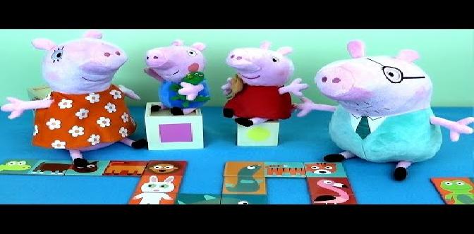 Смотреть Свинка Пеппа и её семья играют в Домино. Развивающее видео для детей - Peppa Pig бесплатно